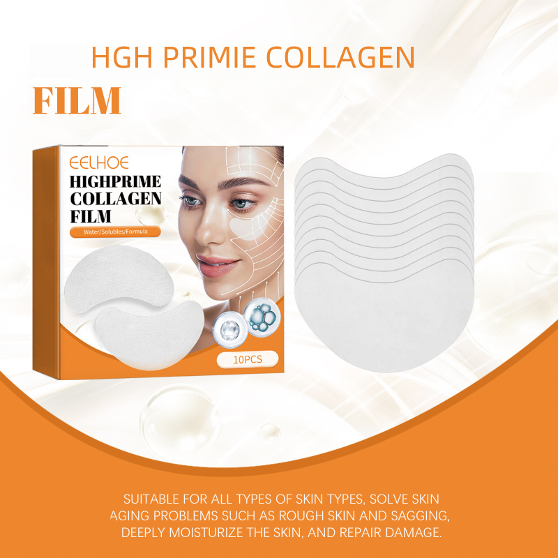 Eelhoe Highprime Collagen Film packaging with collagen film strips on a white background