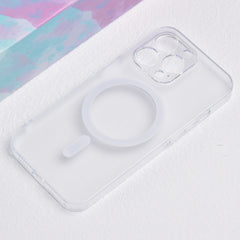Clear phone case on a light background