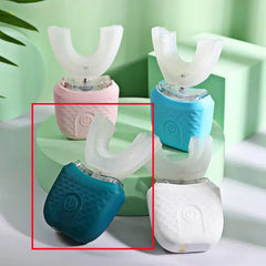  USB rechargeable sonic toothbrushes in multiple colours on a light green background